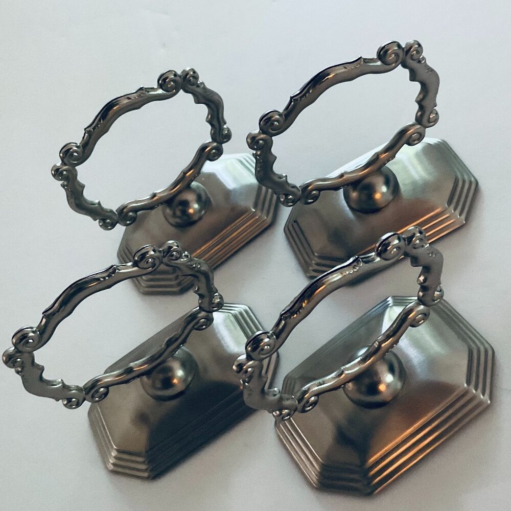 VINTAGE SOUTHERN LIVING Napkin Rings/Place Card Holders Set of 4 EUC